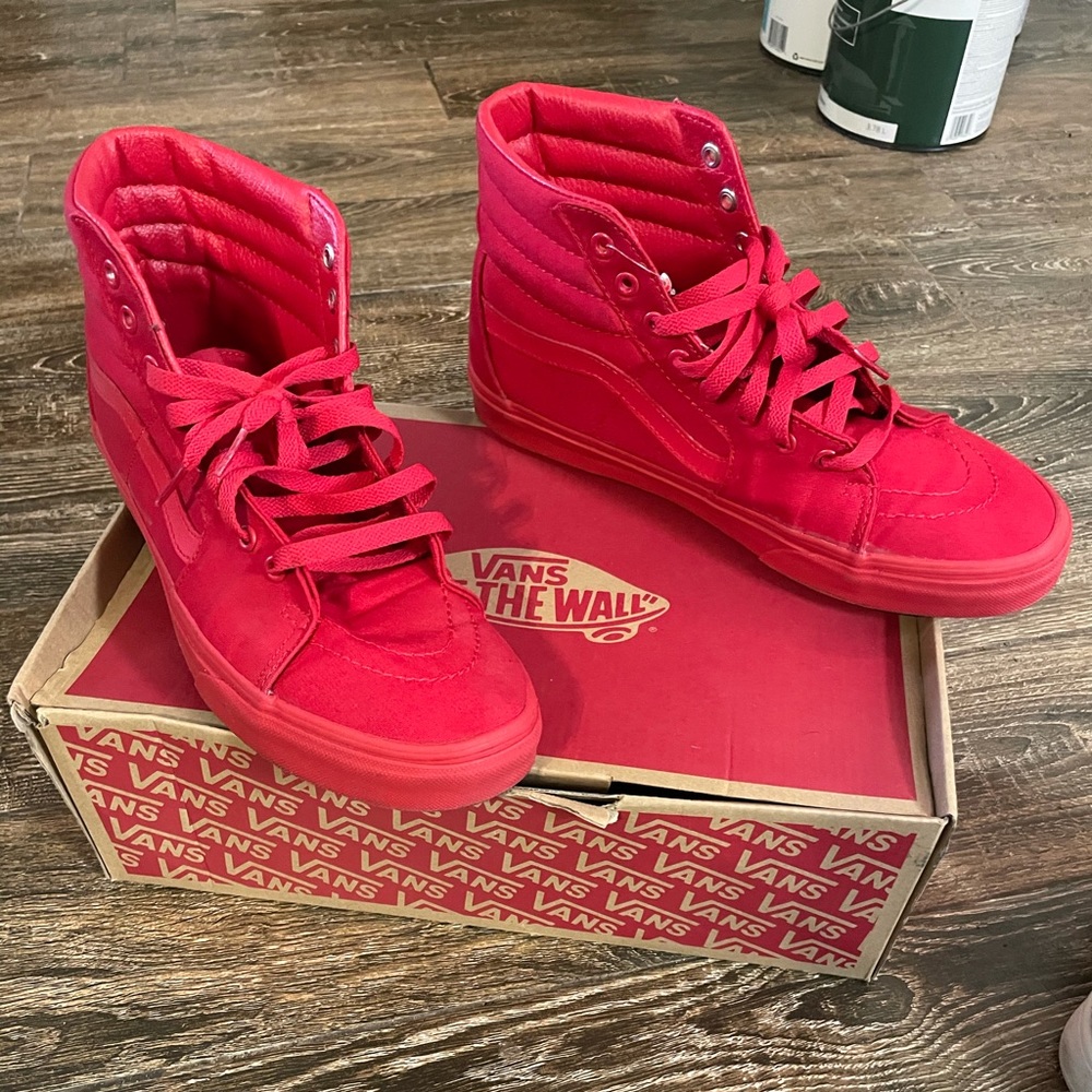 Men’s Vans Sk8 Red 10.5